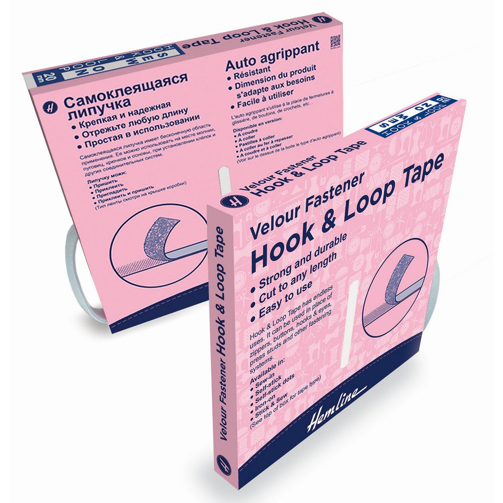 Franskur Rennilás - Hook & Loop Sett - 50 mm - Hvítt (6655903432806)