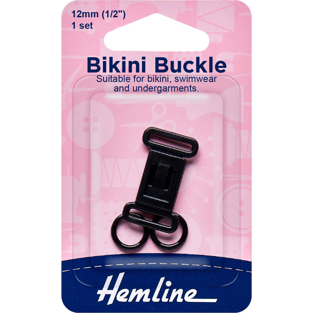 Bikiní sylgjusett - svart - 12 mm (6612700692582)