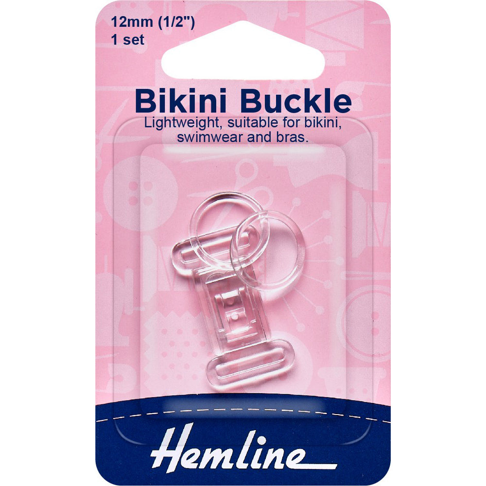 Bikiní sylgjusett - glært - 12 mm (6612700889190)